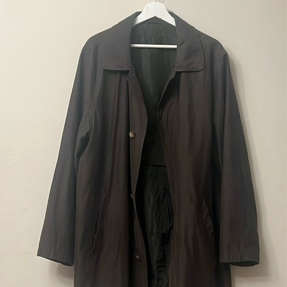 Ralph Lauren Brown Wool Blend Trench Coat (missing inner part) 314 - Picture 1 of 11